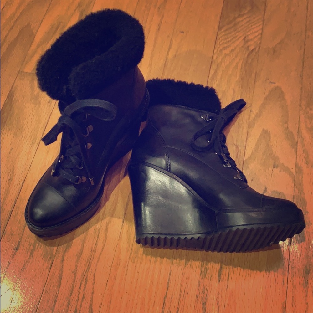 Schutz Wedge Booties